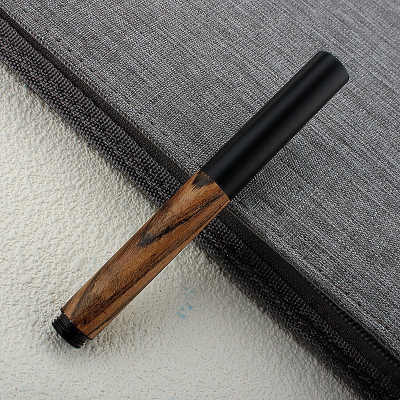 กระเป๋ามินิสีดําป่าโลหะไม้ปากกา0.5มิลลิเมตรต้นไม้เนื้อที่ยอดเยี่ยมเขียนเขียนปากกาสํานักงานธุรกิจปากกาหมึก