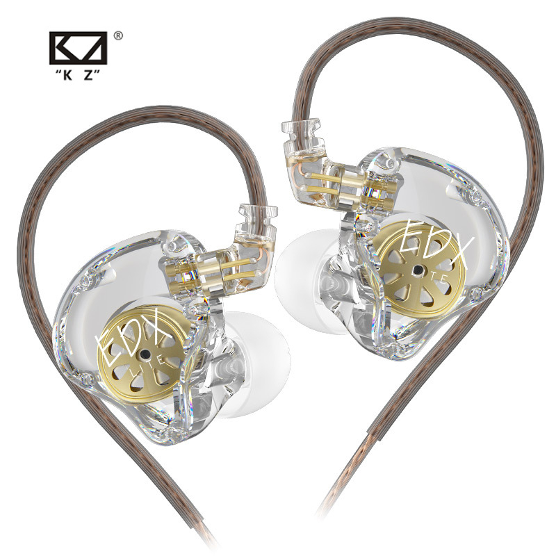 Kz EDX Lite หูฟังแบบไดนามิก HIFI Bass หูฟัง In Ear Monitor หูฟังเสียงรบกวน Cancelling ชุดหูฟัง