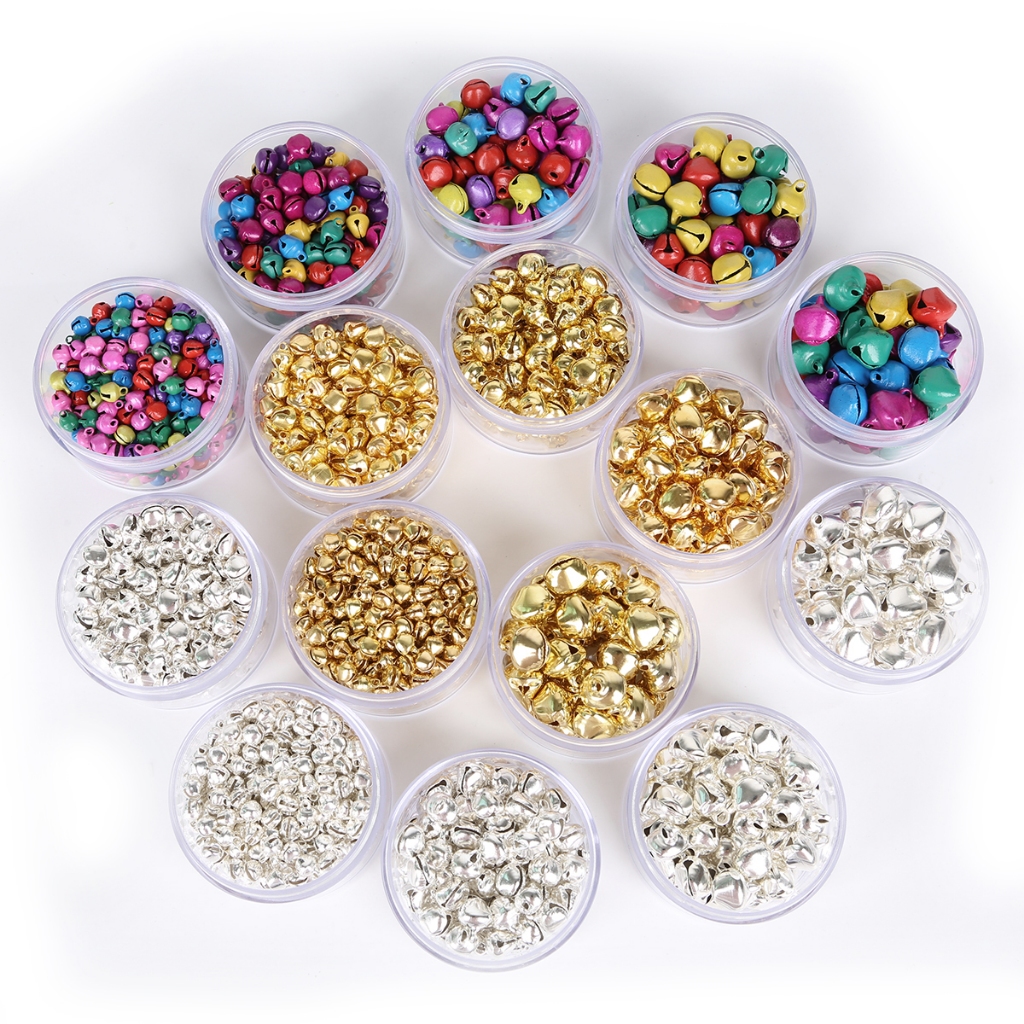 จี้กระดิ่งเหล็ก สีทอง สําหรับแขวนตกแต่งต้นคริสต์มาส DIY 50-300 ชิ้น
