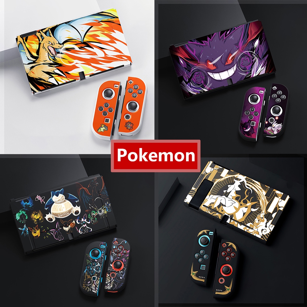 เคส TPU นิ่ม บาง กันกระแทก ลายการ์ตูนโปเกม่อนน่ารัก ป้องกันรอยขีดข่วน สําหรับ Nintendo Switch OLED Joy-Con