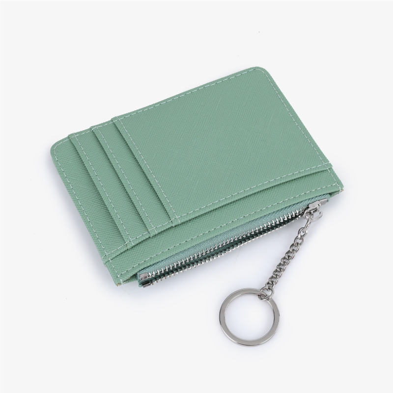 Seagloca ใหม่ กระเป๋าสตางค์ กระเป๋าใส่บัตร มีซิป บางเฉียบ สร้างสรรค์ มินิมอล สําหรับผู้หญิง No 1723