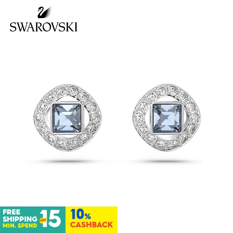 Swarovski ANGELIC SQUARE ต่างหู คลาสสิก หรูหรา ฤดูใบไม้ร่วง ฤดูหนาว สําหรับผู้หญิง