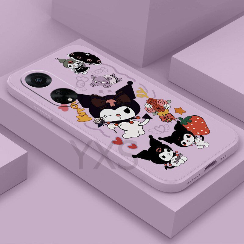 New เคส OPPO A79 5G A18 A38 เคส สตรอเบอร์รี่ Kulomi ซิลิโคนกรณีโทรศัพท์นุ่ม