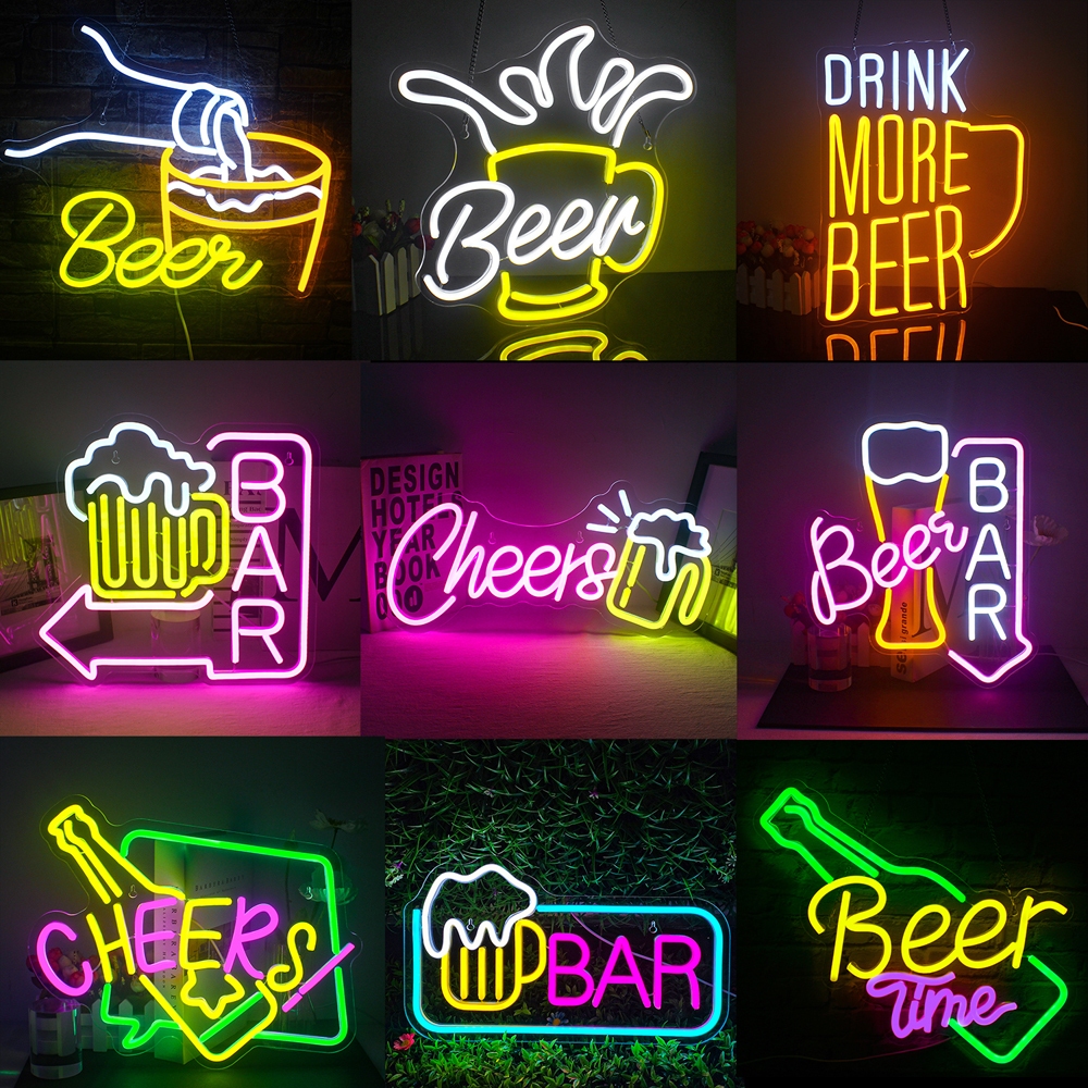 ป้ายไฟนีออน LED สําหรับตกแต่งบาร์ ห้องนอน บ้าน ร้านอาหาร บาร์ ร้านไวน์