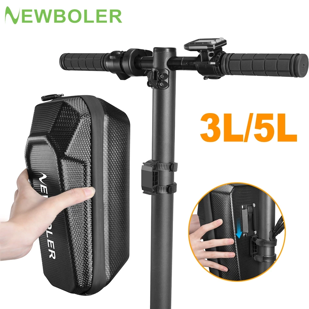 Newboler กระเป๋าจักรยานไฟฟ้า แบบแข็ง กันน้ํา ปลดเร็ว 3 ลิตร 5 ลิตร