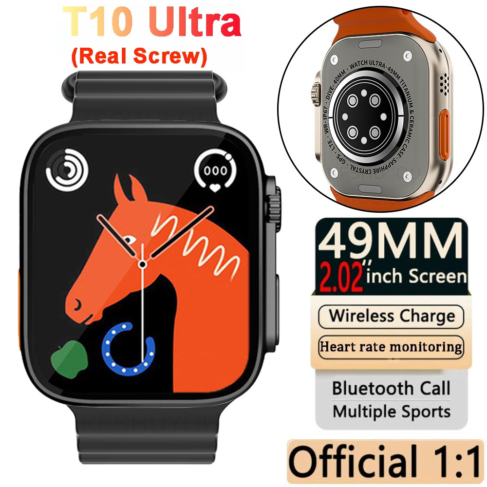 Smart watch T10 Ultra Pro รองรับภาษาไทย สมาร์ทวอทช์ เต็มจอ ประสบการณ์กีฬา นาฬิกากันน้ํา