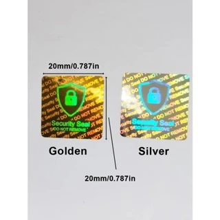 290 ชิ้น 20x20 มิลลิเมตรสแควร์โฮโลแกรมซีลความปลอดภัยห้ามลบโฮโลแกรมสติกเกอร์ครั้งเดียวใช้หลีกเลี่ยงเปิดฉลาก