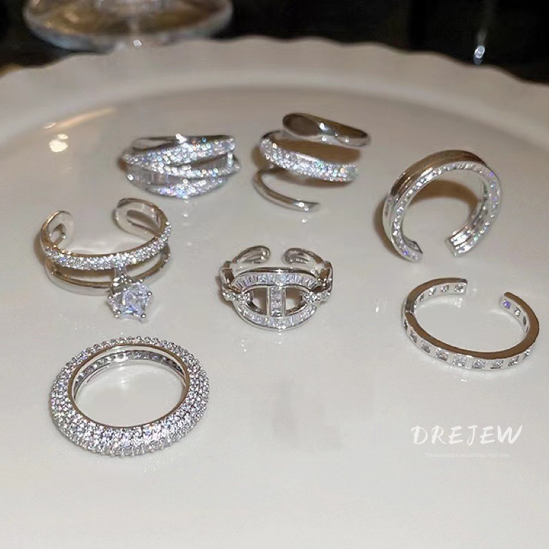 DREJEW แหวนนิ้วชี้ ไฮเอนด์ สไตล์เรโทร แฟชั่นสําหรับผู้หญิง