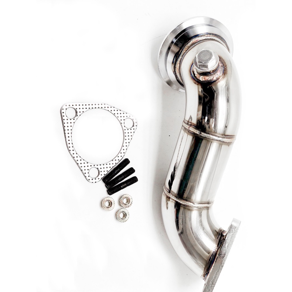 3 "SS ท่อไอเสีย Downpipe Fit สําหรับ BMW N54 535i 535Xi 3.0 2008-2010 Twin Turbo E60