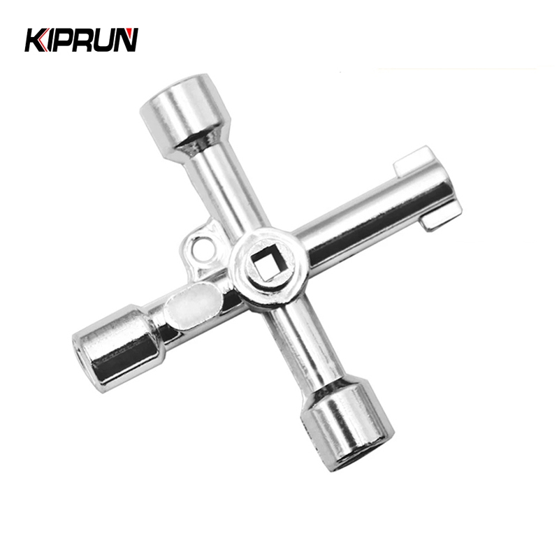 Kiprun กุญแจประแจสามเหลี่ยม 4 ทาง โลหะผสม ทรงสามเหลี่ยม สําหรับรถไฟ ลิฟท์ ตู้ วาล์ว