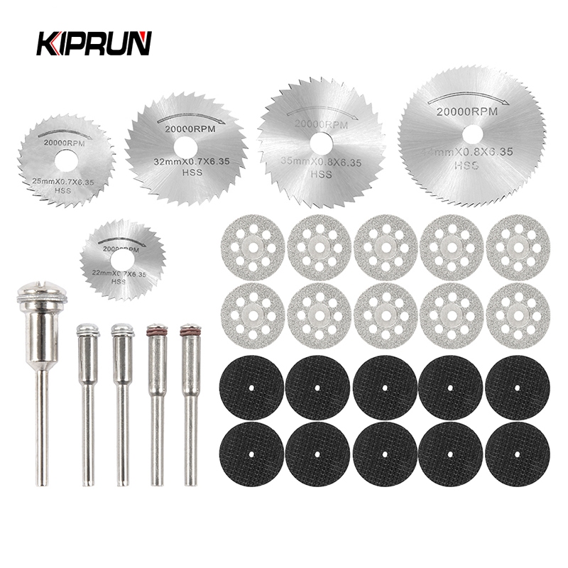 Kiprun ชุดใบเลื่อยตัดเพชร โลหะ สําหรับเครื่องตัดโลหะ Dremel 30 ชิ้น
