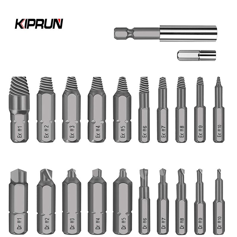 Kiprun ชุดดอกถอนน็อตหัวเสีย พร้อมแม่เหล็ก อเนกประสงค์ 22 ชิ้น