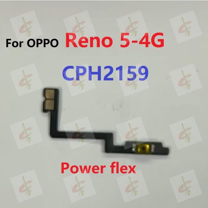 แพรปุ่มสวิตปิดเปิด ปุ่มเปิดปิดนอก ปุ่มเพิ่มเสียงนอก แพรเพิ่มเสียง สําหรับ OPPO Reno 5 4G CPH2159 - รูปที่ 2