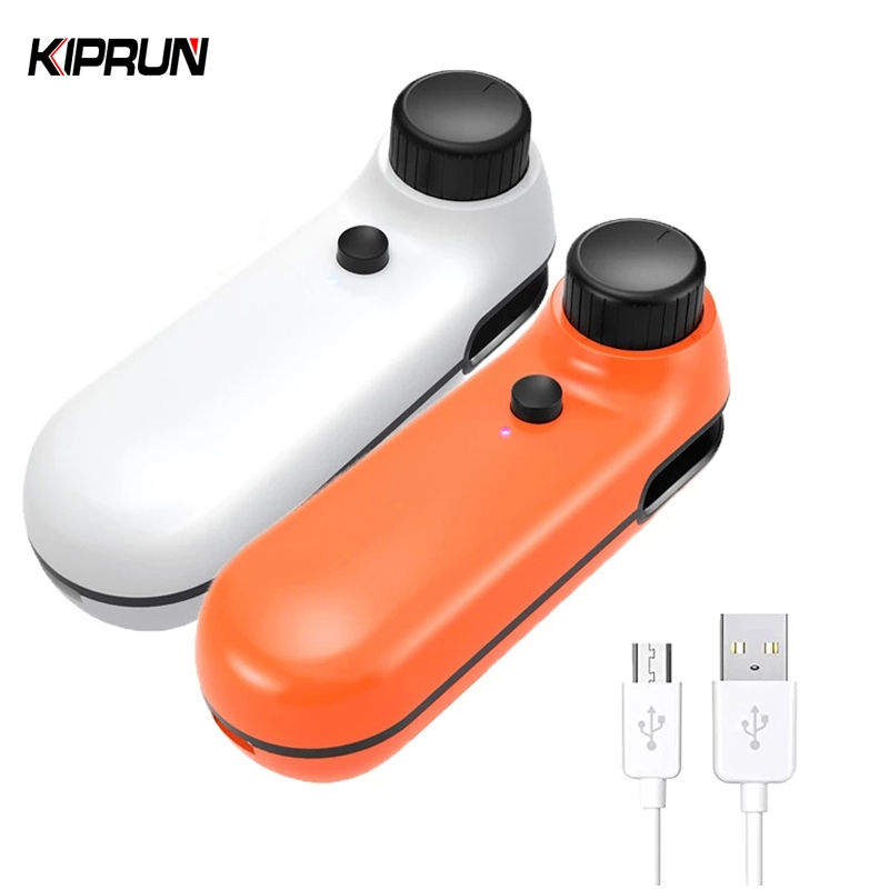 Kiprun เครื่องซีลถุงพลาสติก ขนาดเล็ก 2 In 1 ชาร์จ USB สําหรับถนอมอาหาร