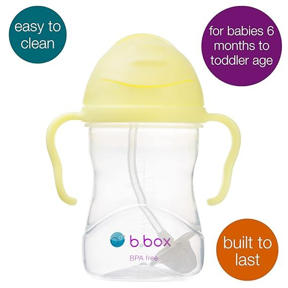 B.box แก้วหัดดื่ม พร้อมหลอดดูด สําหรับทุกมุม | หลอดถ่วงน้ําหนัก ป้องกันการรั่วไหล และจับง่าย | ปลอดส
