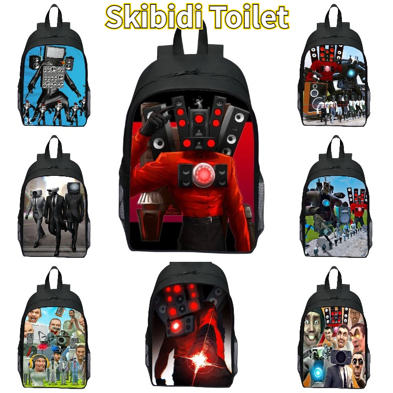 พร้อมส่งจากไทย กระเป๋านักเรียนเด็ก skibidi toilet การ์ตูน 3 มิติ น้ําหนักเบา
