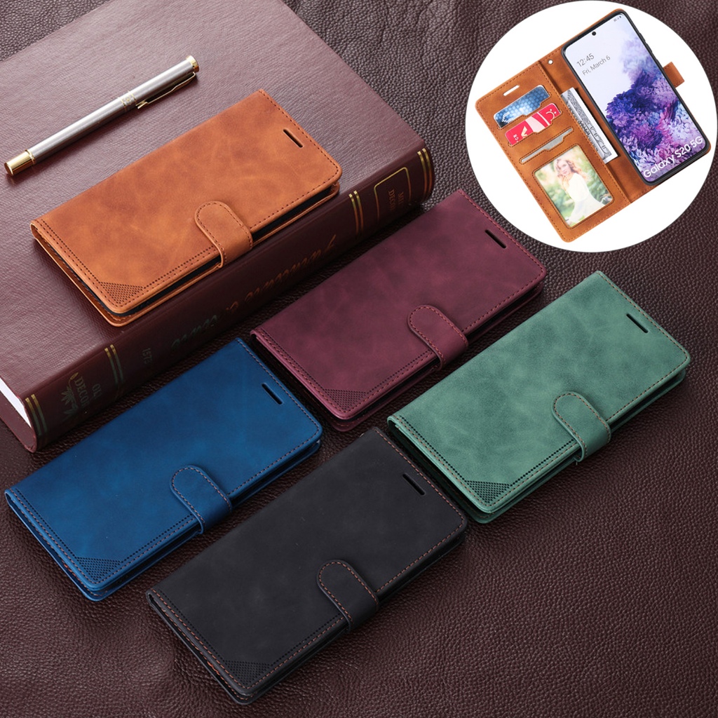 เคสเรียวมี Case for Realme 7 Pro Case 8 5G 5i 5 5s 6i C1 C3 Narzo 20 Pro 30A C21 C15 C12 C25 C25s เคสฝาพับ เคสหนัง โทรศัพท์หนังฝาพับพร้อมช่องใส่บัตรสําหรับ Flip Cover Leather Wallet With Card Holder Soft TPU Bumper Shell ซองมือถือ FGFDS
