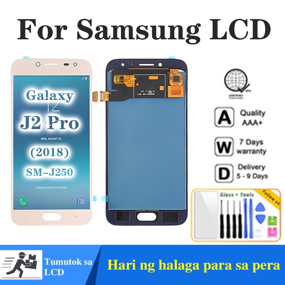 สําหรับ Samsung J2 Pro 2018 J250 หน้าจอสัมผัส LCD LCD LCD หน้าจอสัมผัส Digitizer