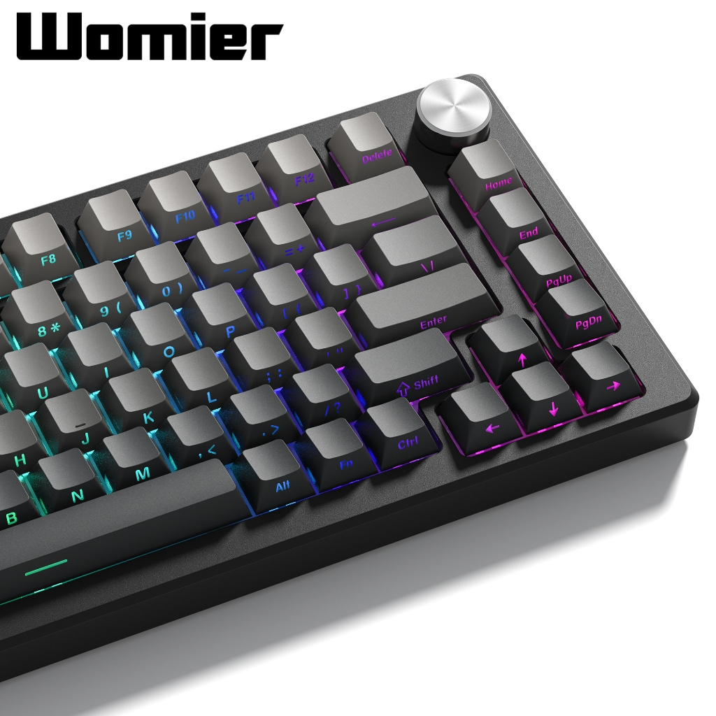 Womier ปุ่มกดคีย์บอร์ดเล่นเกม PBT 136 คีย์ สําหรับ MX Cherry Gateron Switch