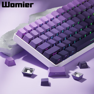 Voier 135 คีย์ด้านข้างพิมพ์ Keycaps, PBT Double Shot Shine ผ…