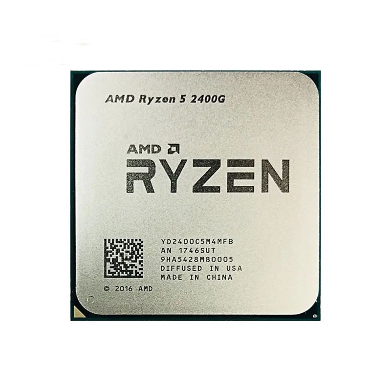 CPU R5 2400G 3.6 GHz Quad-Core แปดเกลียว 65W โปรเซสเซอร์ YD2400C5M4MFB ซ็อกเก็ต AM4 ryzen