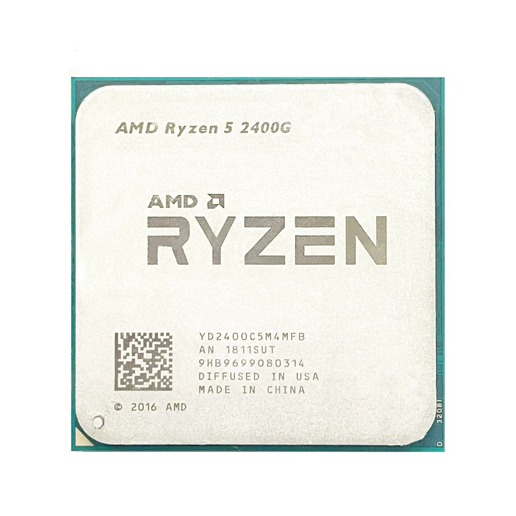 AMD Ryzen 5 2400G R5 2400G 3.6 GHz Quad-Core Quad-Thread 65W CPU โปรเซสเซอร์ YD2400C5M4MFB ซ็อกเก็ต 
