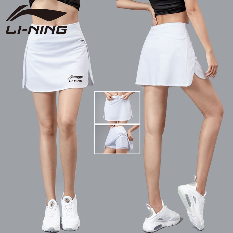 Li Ning ใหม่ ชุดเดรสกระโปรงสั้น เอวสูง แห้งเร็ว เหมาะกับการเล่นเทนนิส แบดมินตัน ฟิตเนส วิ่งมาราธอน สําหรับสตรี 2023
