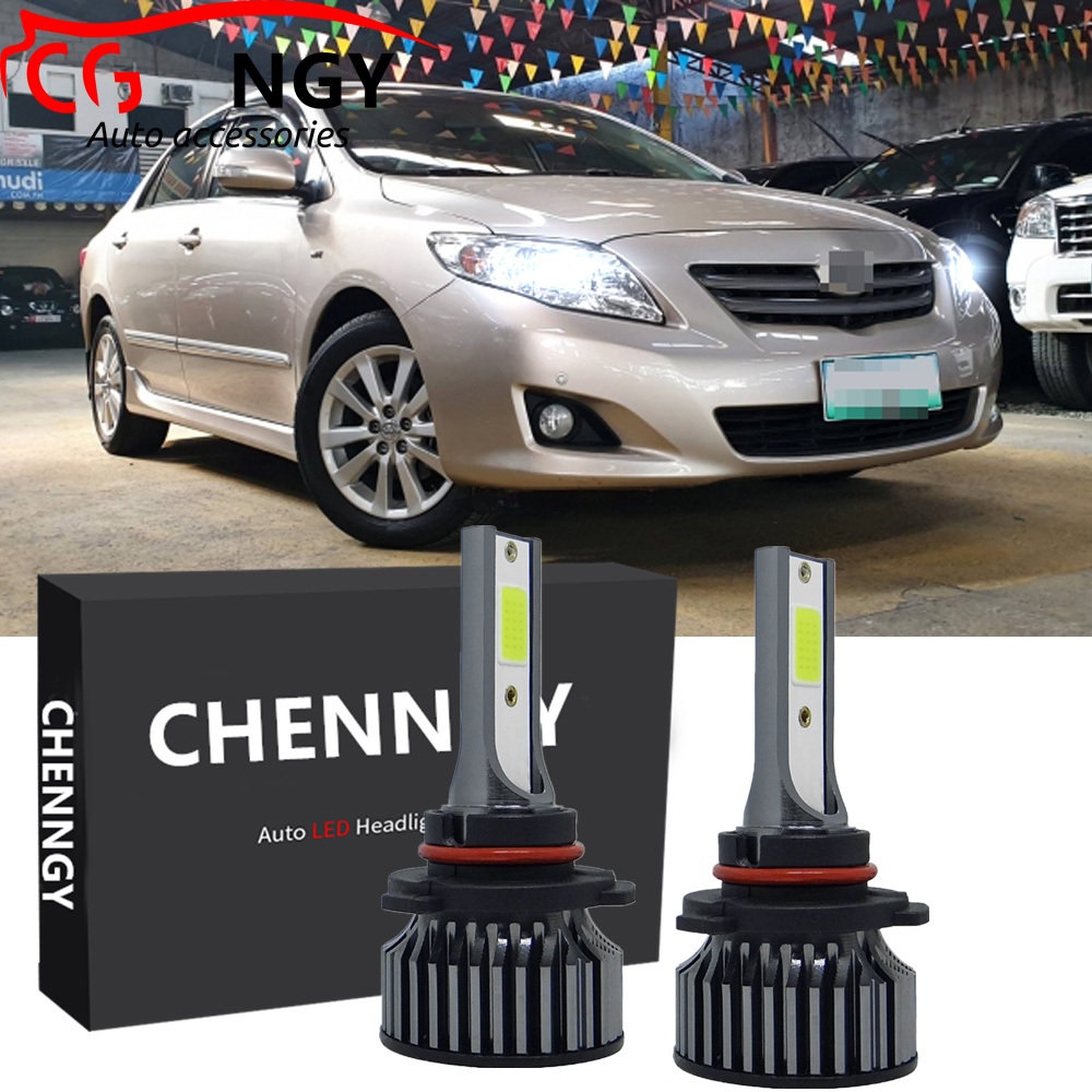 สําหรับ Toyota Altis(E140) (2008- 2012)- 2PC CLY CG LED ไฟหน้า Combo หลอดไฟชุดแปลงสีขาว 6000K 11-32V
