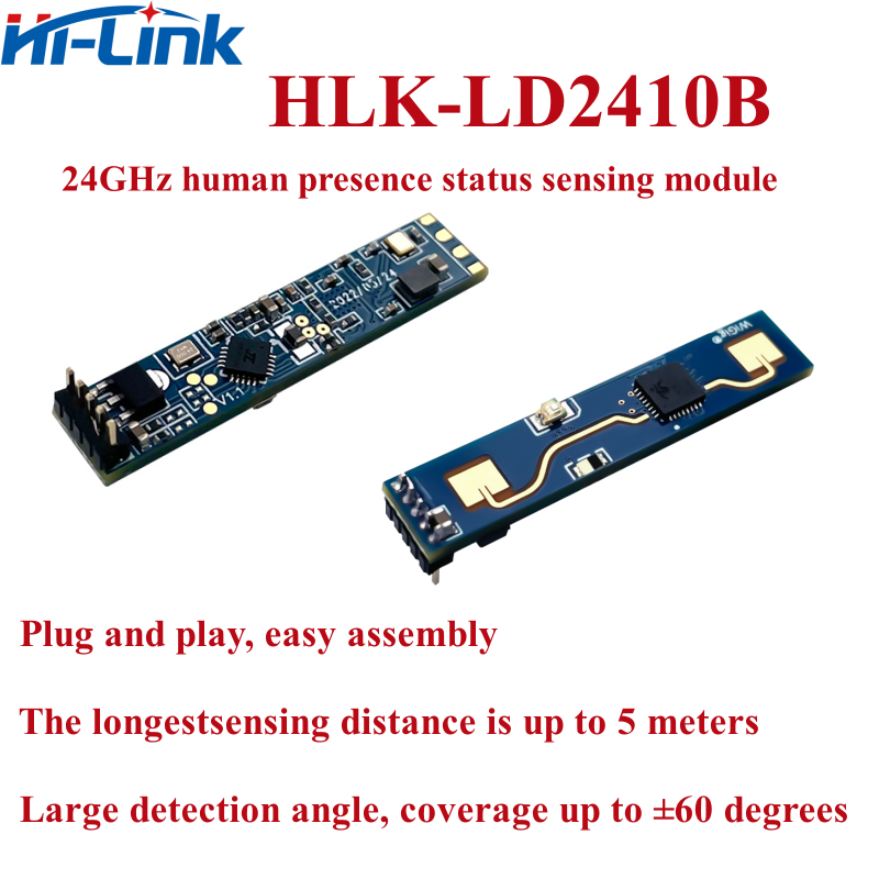 Hi-link ผลิตภัณฑ์ Presence Sensor HLK-LD2410B HLK-LD2410B-P HLK-ld2410 โมดูลไฟฟ้า B0505S-2WR3 HLK-10