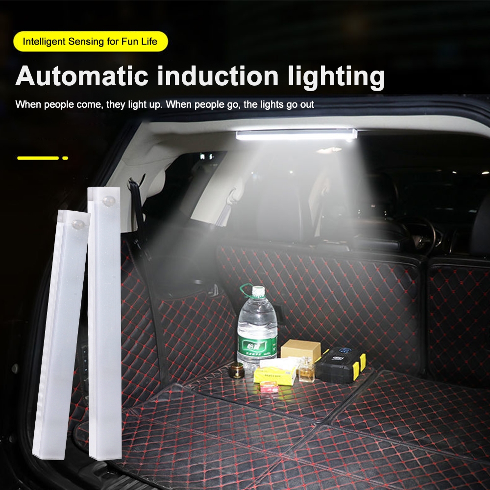 แถบไฟ Led ไร้สาย เซนเซอร์ตรวจจับการเคลื่อนไหว สําหรับติดตกแต่งภายในรถยนต์ รถตู้ รถบัส คาราวาน Type-C
