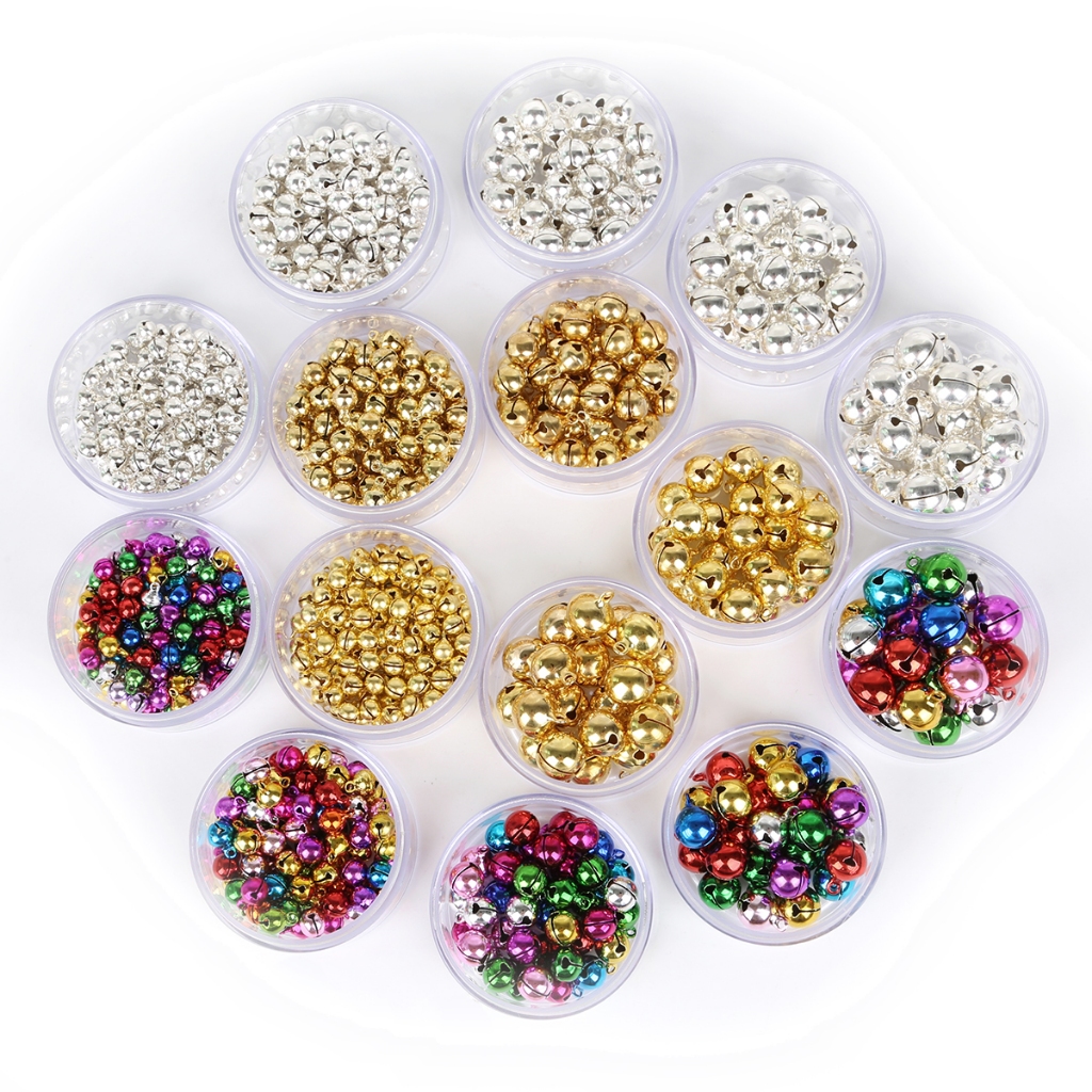 จี้กระดิ่ง สีทอง เงิน คละสี สําหรับแขวนตกแต่งต้นคริสต์มาส DIY 20-100 ชิ้น