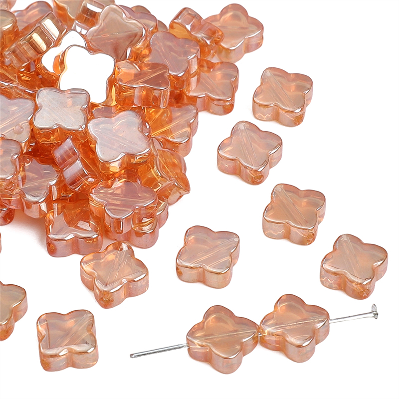 10 มม.10 ชิ้น/ถุงแก้วคริสตัล Four-clover Leaf ลูกปัดสําหรับ DIY เครื่องประดับทํา Earings สร้อยข้อมืออุปกรณ์เสริม - รูปที่ 7