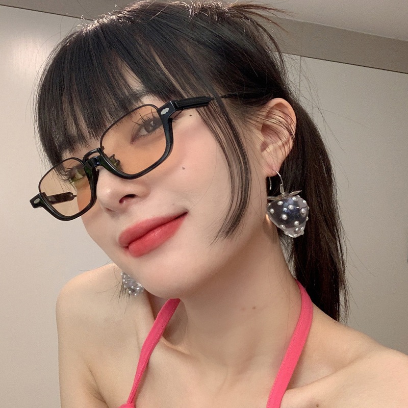 แว่นตากันแดด (-50 ถึง -400) สายตาสั้น กึ่งไร้กรอบ ป้องกันรังสีอัลตราไวโอเลต ป้องกันรังสียูวี 400 สไตล์เรโทร สีน้ําตาล สําหรับขับรถกลางคืน