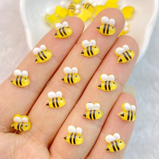 เครื่องประดับเรซิ่น ลายการ์ตูนผึ้งน่ารัก สําหรับตกแต่งเล็บ DIY 30 ชิ้น
