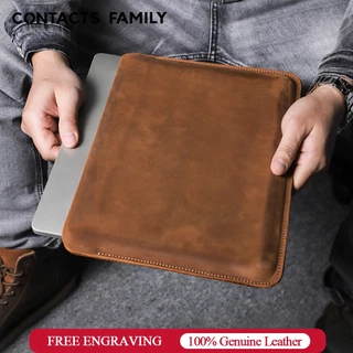 CONTACTS FAMILY เคสกระเป๋าหนัง ใส่แล็ปท็อป สําหรับ แล็ปท็อป Pro Air M2 13 14 16 นิ้ว HP ASUS DELL XPS 13 แล็ปท็อป