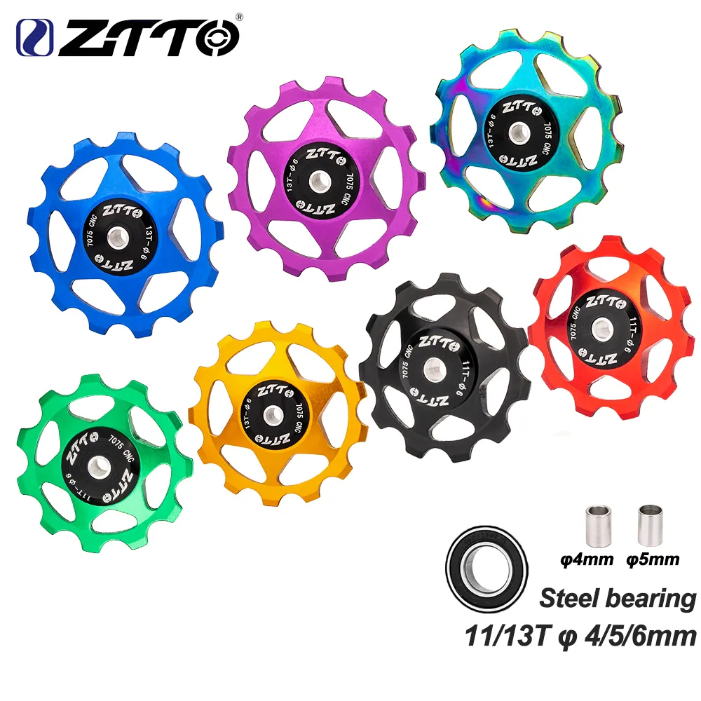 Ztto ลูกรอกตีนผีจักรยาน เหล็ก CNC 11T 13T AL7075 4 มม. 5 มม. 6 มม.