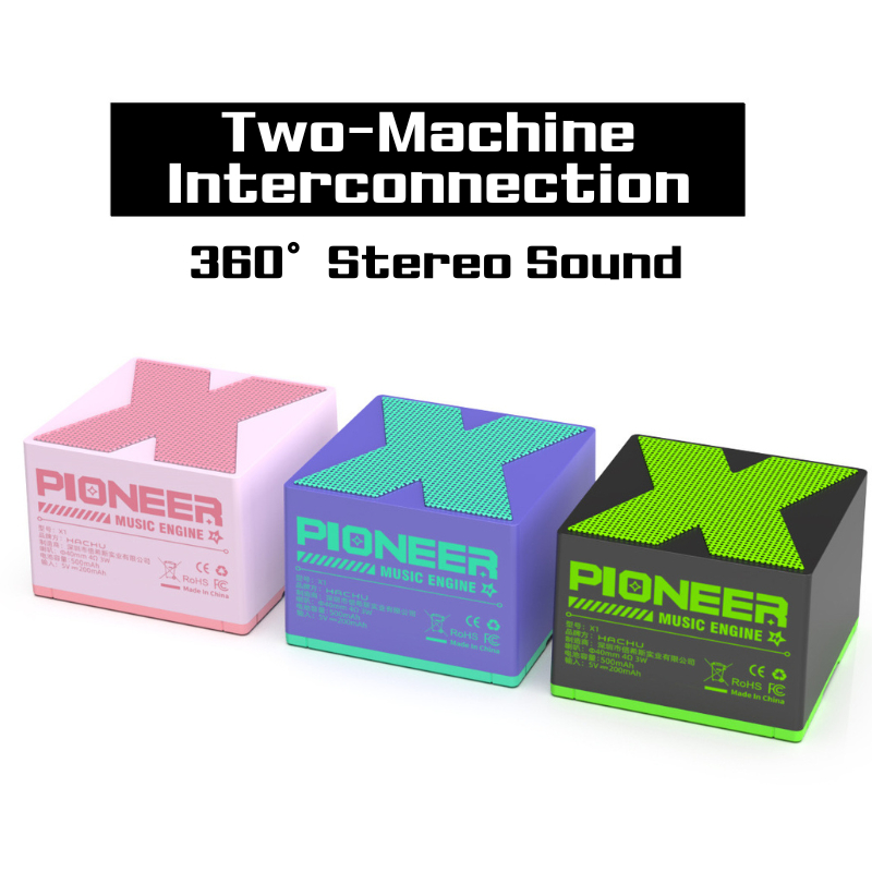 X1 ลําโพงบลูทูธ Cyberpunk Mecha ONE+0NE 360° ซับวูฟเฟอร์เสียง 12 ชั่วโมง แบตเตอรี่สแตนด์บาย