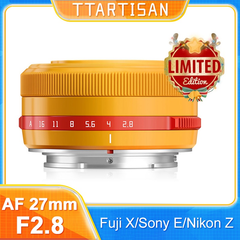 TTartisan 27mm F2.8 เลนส์กล้องโฟกัสอัตโนมัติ 27 มม. F2.8 Limited Edition Fujifilm XF Mount สําหรับ XA7 XT30 XPRO XE4 XS10