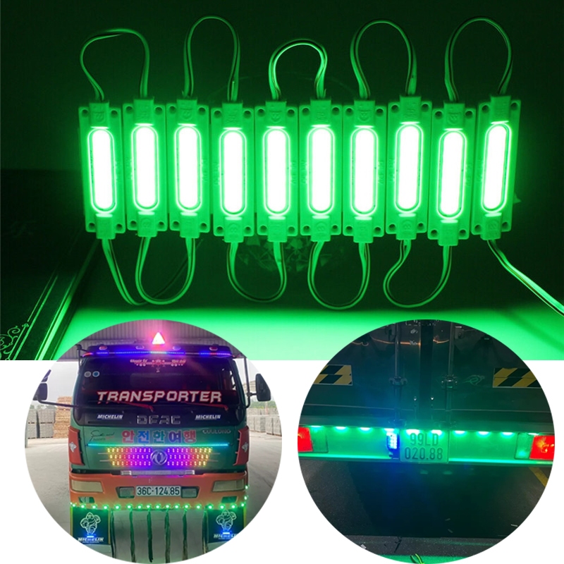 5/10/20 pcs ไฟ LED COB โมดูล DC12V หรือ DC24V ด้านข้าง Marker Super Bright ไฟเตือน (9 สีสําหรับเลือก, นํากลับ DIY ตกแต่งรถบัสของคุณ /รถบรรทุก /รถยนต์ /รถจักรยานยนต์)