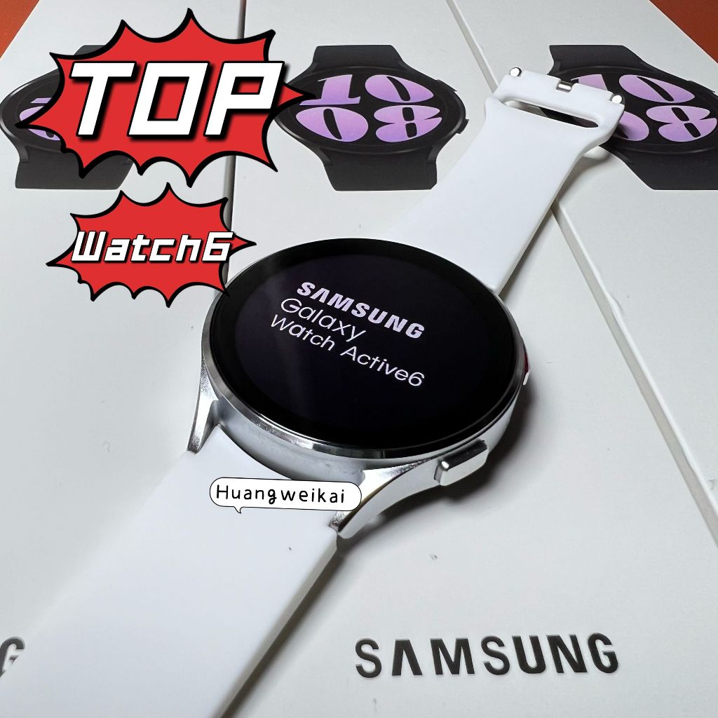 2024 TOP Samsung Galaxy watch 6 สมาร์ทวอทช์ อลูมิเนียม 44 มม. ขนาด 44 มม. ชาร์จแบบไร้สาย การโทร บลูทูธ สําหรับผู้ชาย และผู้หญิง VS h13 h11 h12 ultra2 hello watch hk9 pro max hk8
