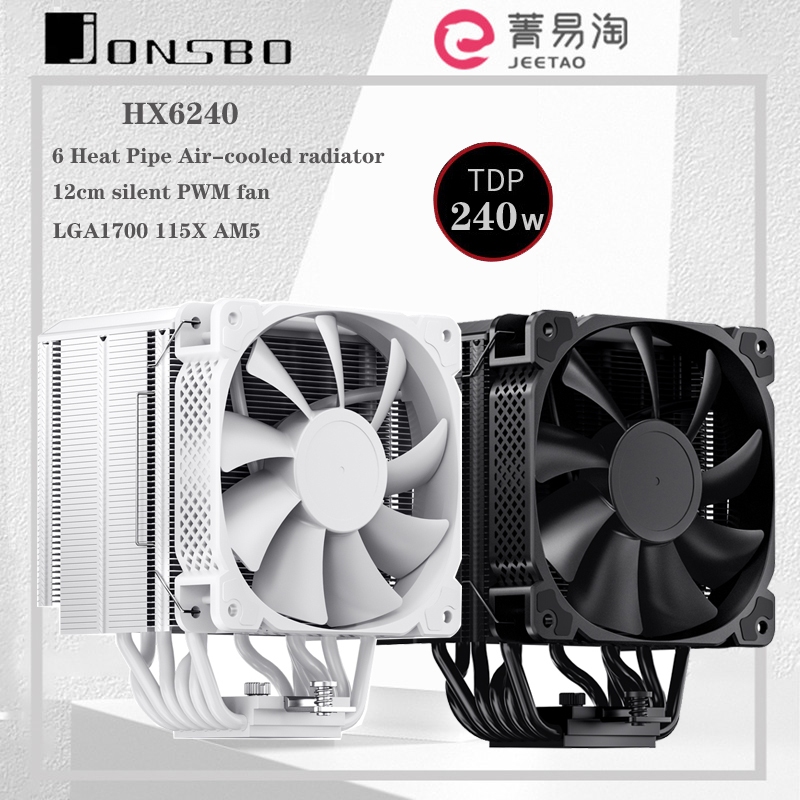 Jonsbo HX6240 หม้อน้ําระบายความร้อน CPU 12 ซม. 6 ท่อ สําหรับ LGA 1200 115X 1700 2011 AM5 AM4