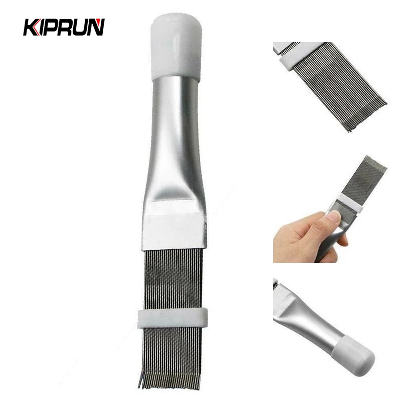 Kiprun หวีแปรงสเตนเลส สําหรับทําความสะอาดเครื่องปรับอากาศ คอยล์คอนเดนเซอร์