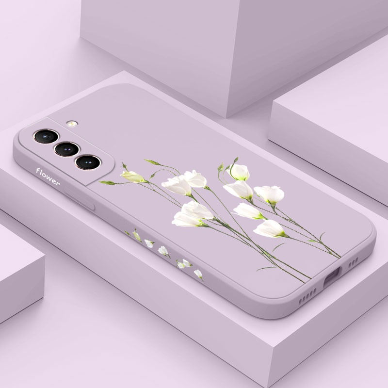 เคสโทรศัพท์มือถือ ลายดอกลิลลี่ หรูหรา ใส่สบาย สําหรับ Samsung Galaxy S21 S20 FE Ultra Plus 5G