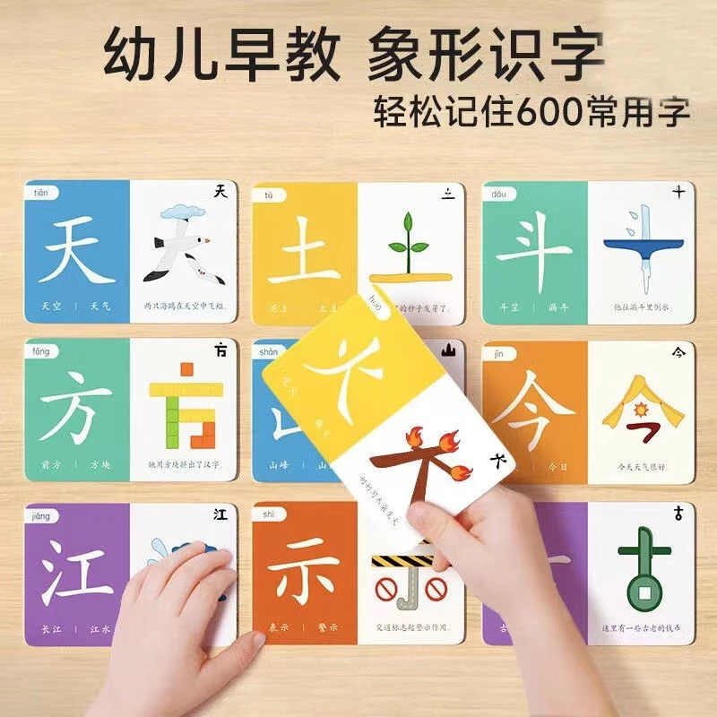 ชุดแฟลชการ์ดเรียนรู้ตัวอักษรจีน Chinese Characters Hanyu Pinyin 3 ชุด thumbnail 3