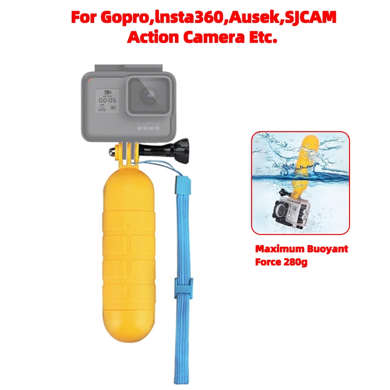ขาตั้งกล้องลอยน้ํา สีเหลือง อุปกรณ์เสริม สําหรับ Gopro Bobber
