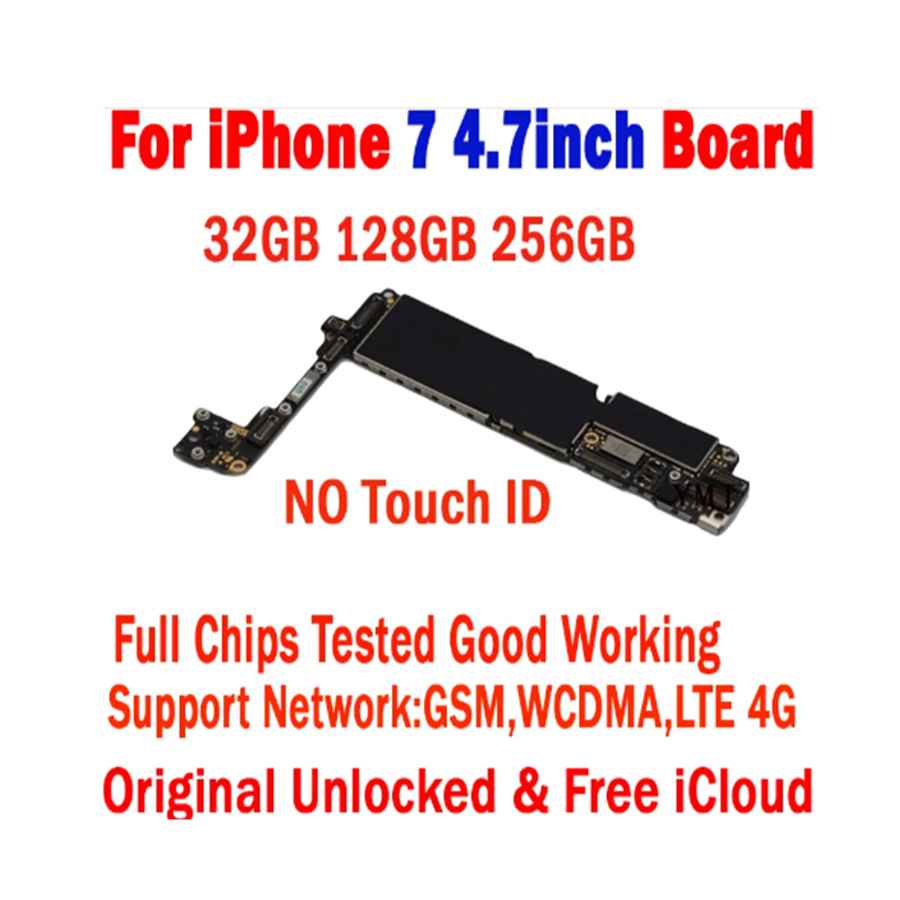 ของแท้ เมนบอร์ดโลจิก ไม่มี id GSM WCDMA LTE 4G สําหรับ iPhone 7