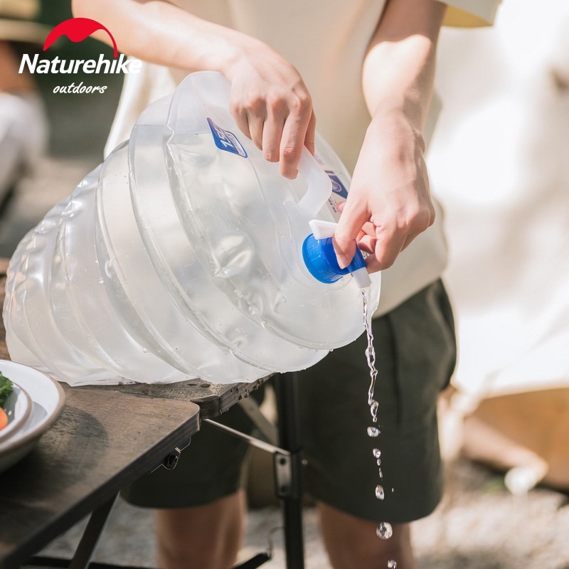 Naturehike ถังเก็บน้ํา แบบพับได้ เหมาะกับการพกพาเดินทาง ตั้งแคมป์ เดินป่า