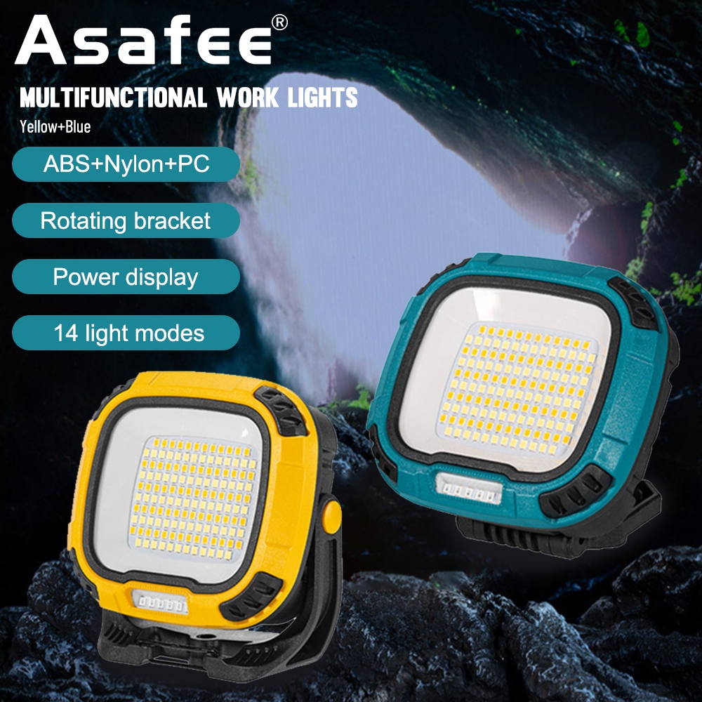 Asafee W892 โคมไฟฉุกเฉิน COB แบบพกพา พลังงานสูง สําหรับตั้งแคมป์