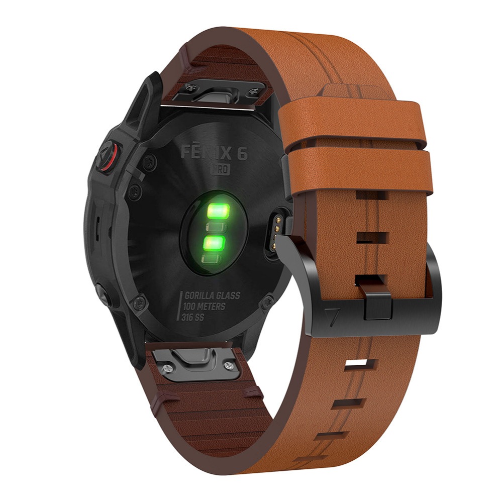 Quickfit สายนาฬิกาข้อมือหนัง 22 มม. 26 มม. อุปกรณ์เสริม สําหรับ Fenix 7XPro 7 6 5X Garmin Forerunner 955 Solar 945 LTE 745 935
