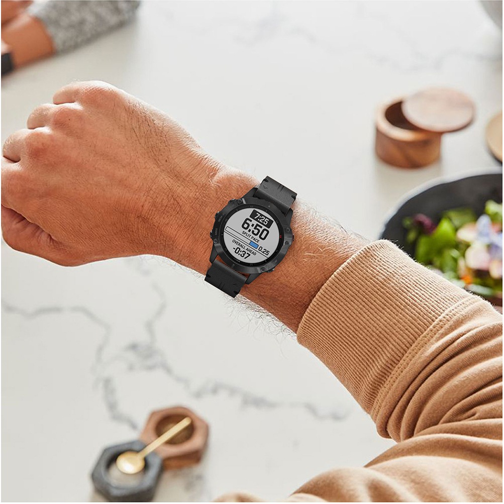 Quickfit สายนาฬิกาข้อมือหนัง 22 มม. 26 มม. อุปกรณ์เสริม สําหรับ Fenix 7XPro 7 6 5X Garmin Forerunner 955 Solar 945 LTE 745 935